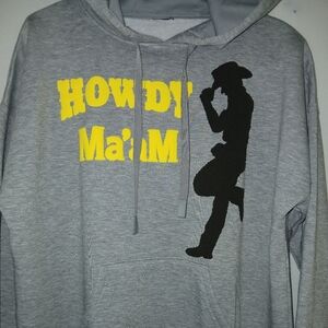 Youth M 8-10 unisex HOWDY Ma'aM 3D puff hoodie sweater 100% polyester
